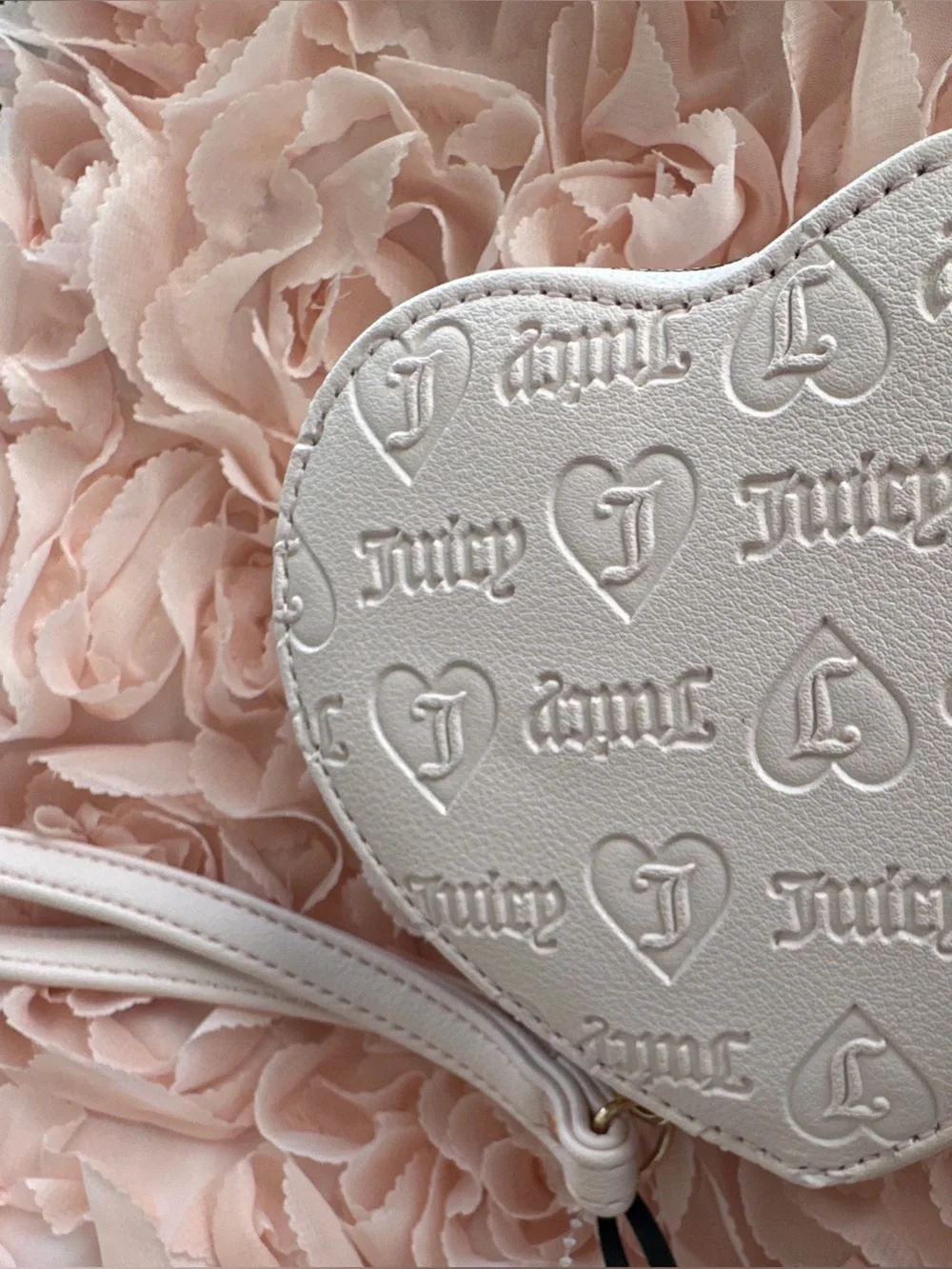 Juicy Couture Blush Pink Heart Wristlet